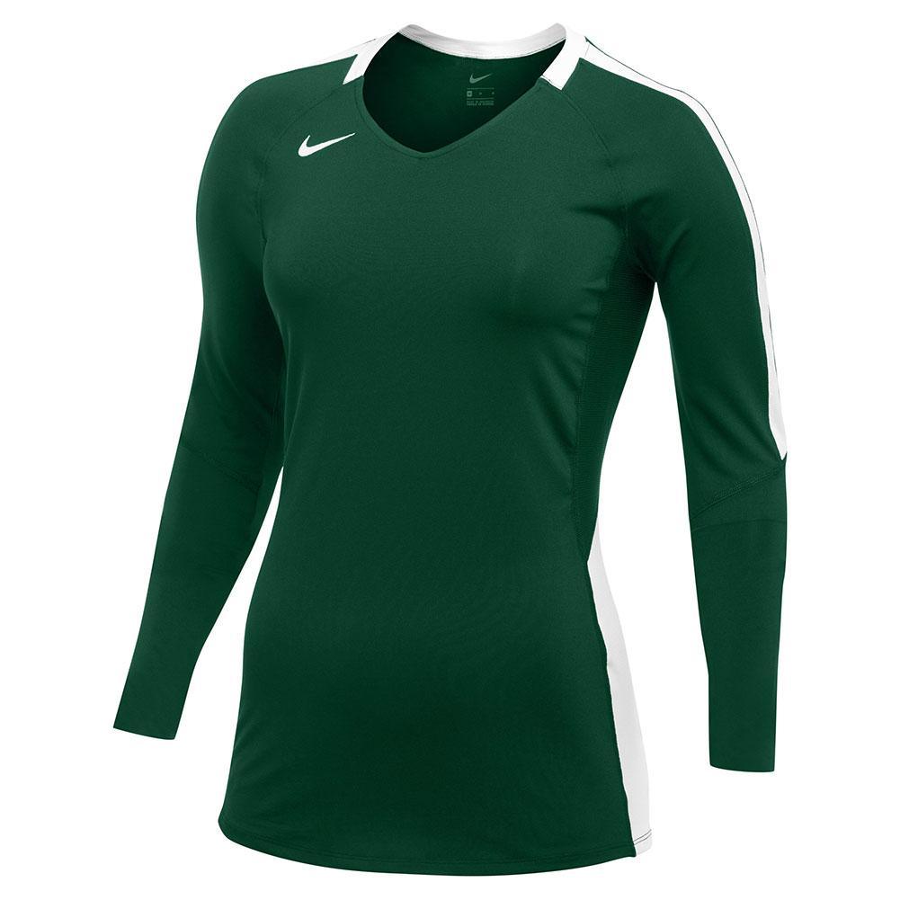 Girls' Vapor Pro LS Jersey Junior Team Gear NIKE Green XS