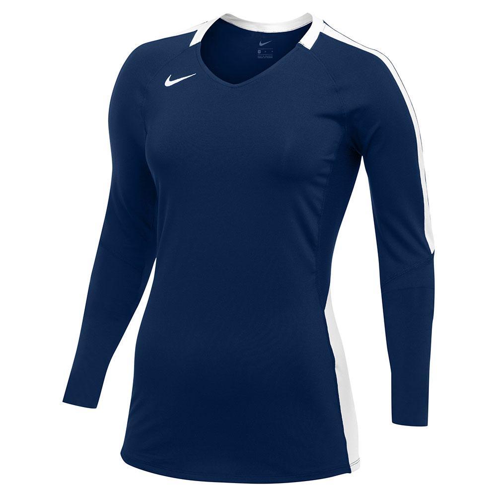 Girls' Vapor Pro LS Jersey Junior Team Gear NIKE Navy XS