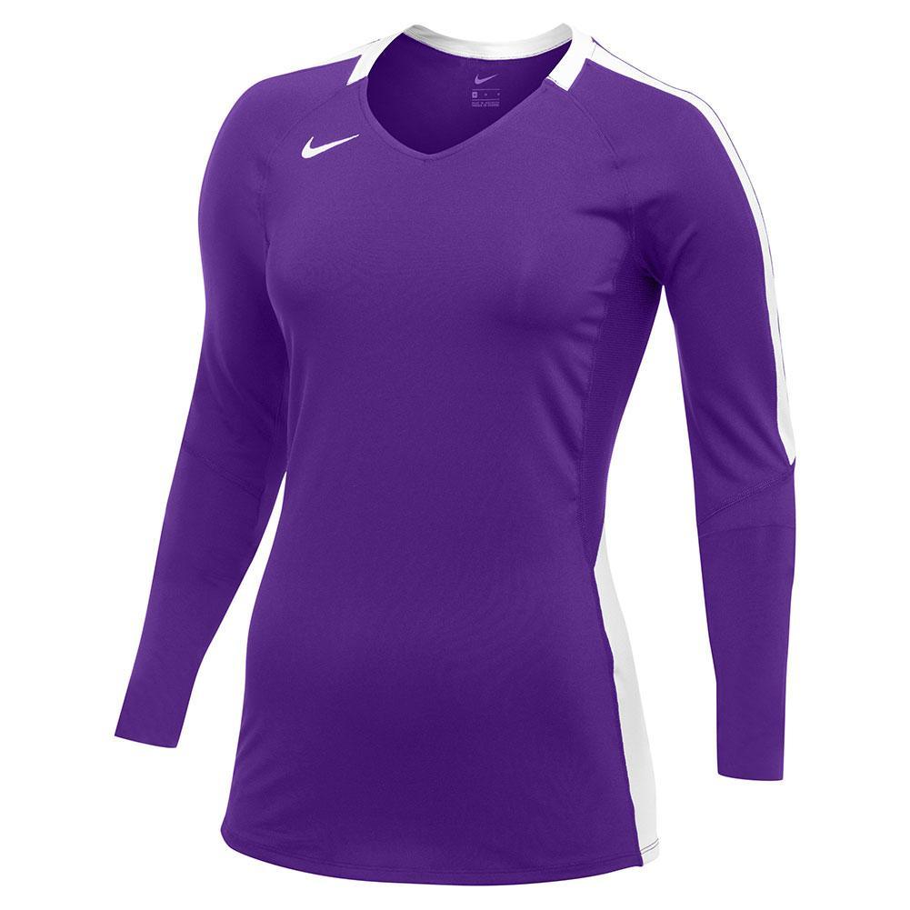 Girls' Vapor Pro LS Jersey Junior Team Gear NIKE Purple XS