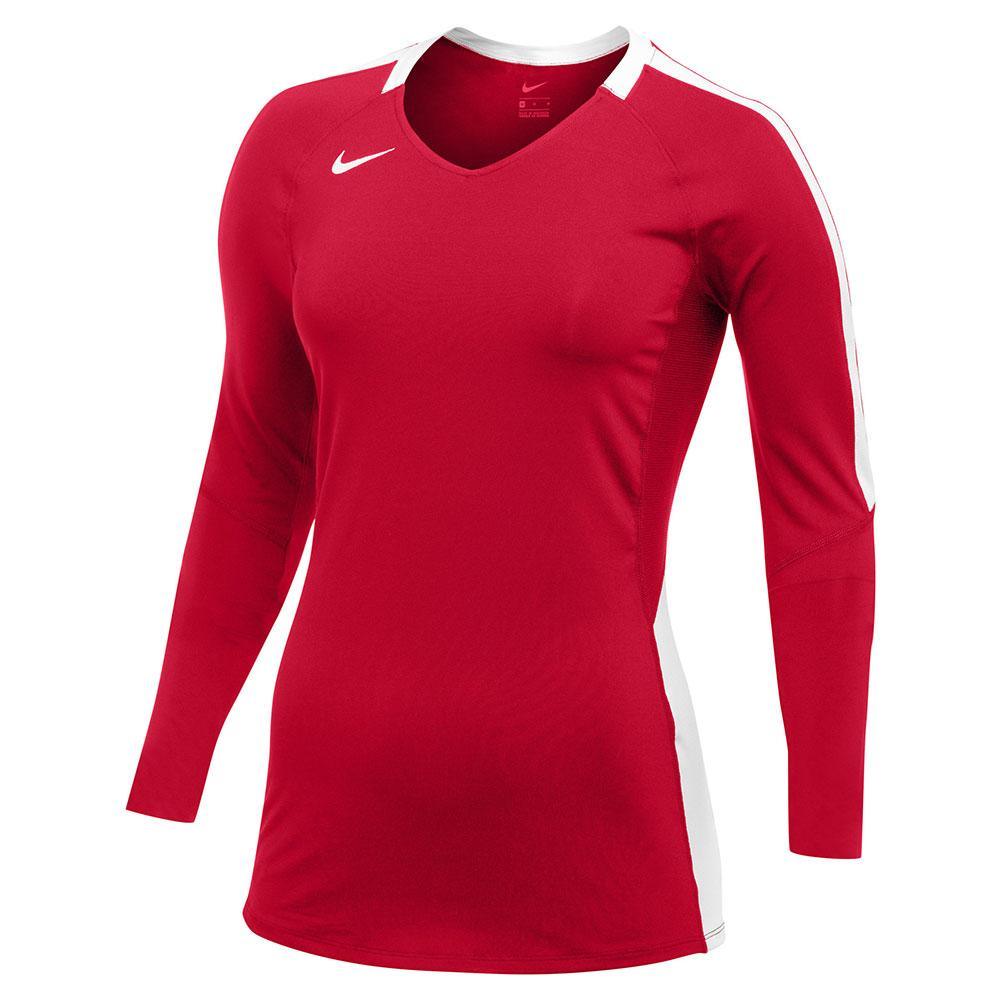 Girls' Vapor Pro LS Jersey Junior Team Gear NIKE Scarlet XS