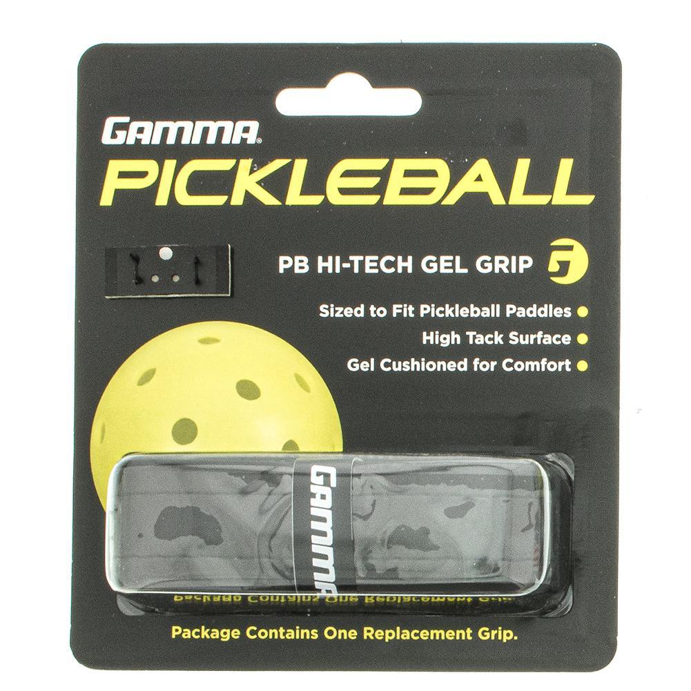 Hi-Tech Gel Pickleball Replacement Grip Pickleball Grips GAMMA Black