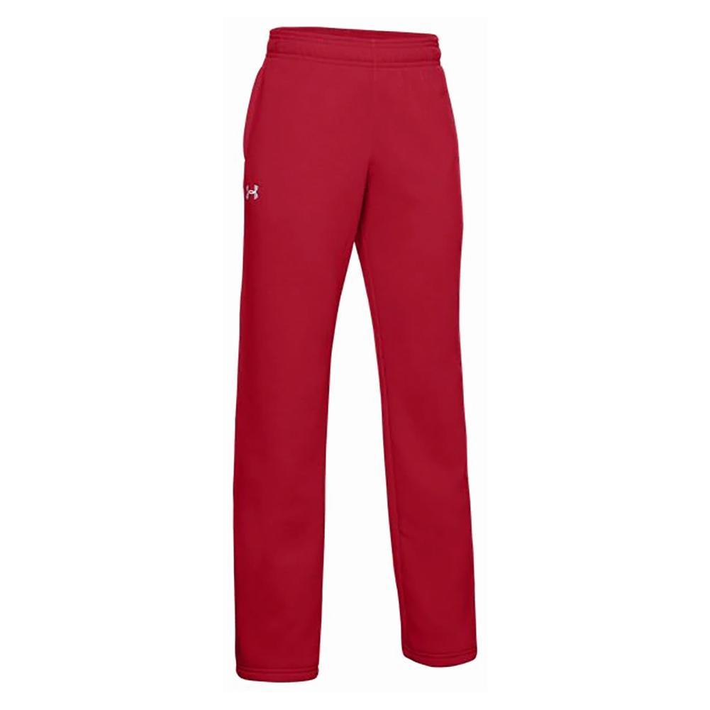 Youth Hustle Fleece Pant Junior Team Gear UNDER ARMOUR Red S