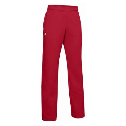 Youth Hustle Fleece Pant Junior Team Gear UNDER ARMOUR Red S