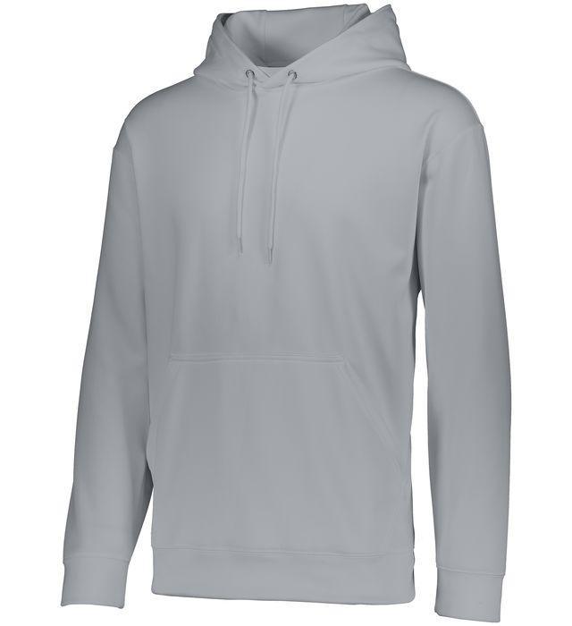 Youth Wicking Fleece Hoodie Junior Team Gear AUGUSTA 009_GREY S