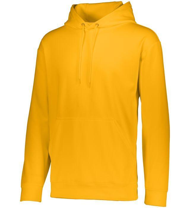 Youth Wicking Fleece Hoodie Junior Team Gear AUGUSTA 025_GOLD S