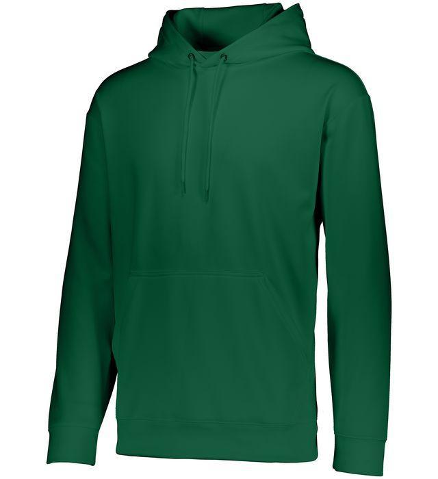 Youth Wicking Fleece Hoodie Junior Team Gear AUGUSTA 035_DK_GREEN S