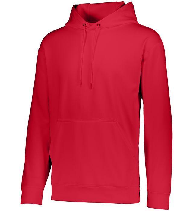 Youth Wicking Fleece Hoodie Junior Team Gear AUGUSTA 040_RED S