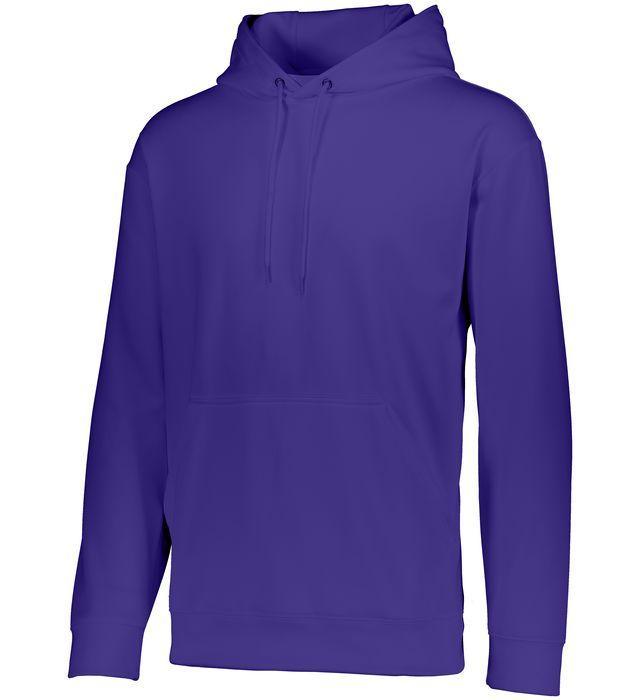 Youth Wicking Fleece Hoodie Junior Team Gear AUGUSTA 050_PURPLE S