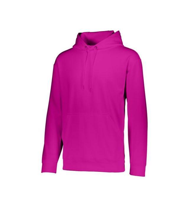Youth Wicking Fleece Hoodie Junior Team Gear AUGUSTA 809_PWR_PINK S