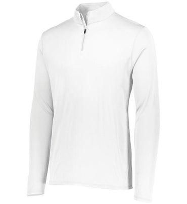 Youth Attain Wicking 1/4 Zip Junior Team Gear AUGUSTA White S