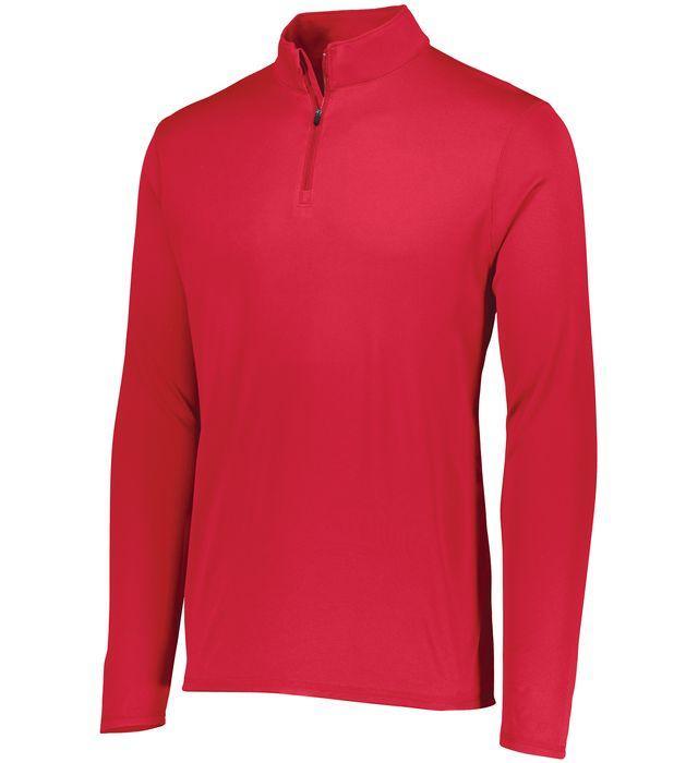 Youth Attain Wicking 1/4 Zip Junior Team Gear AUGUSTA Red S