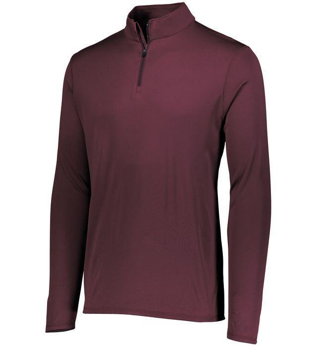 Youth Attain Wicking 1/4 Zip Junior Team Gear AUGUSTA Maroon S
