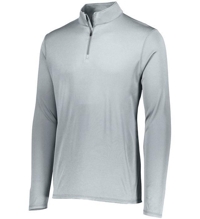 Youth Attain Wicking 1/4 Zip Junior Team Gear AUGUSTA Silver S