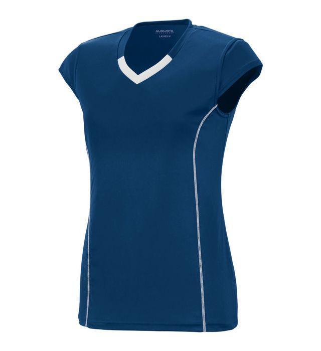 Girls' Blash Jersey Junior Team Gear AUGUSTA Navy/Wht S