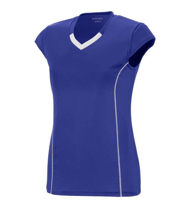 Girls' Blash Jersey Junior Team Gear AUGUSTA Purple/Wht S