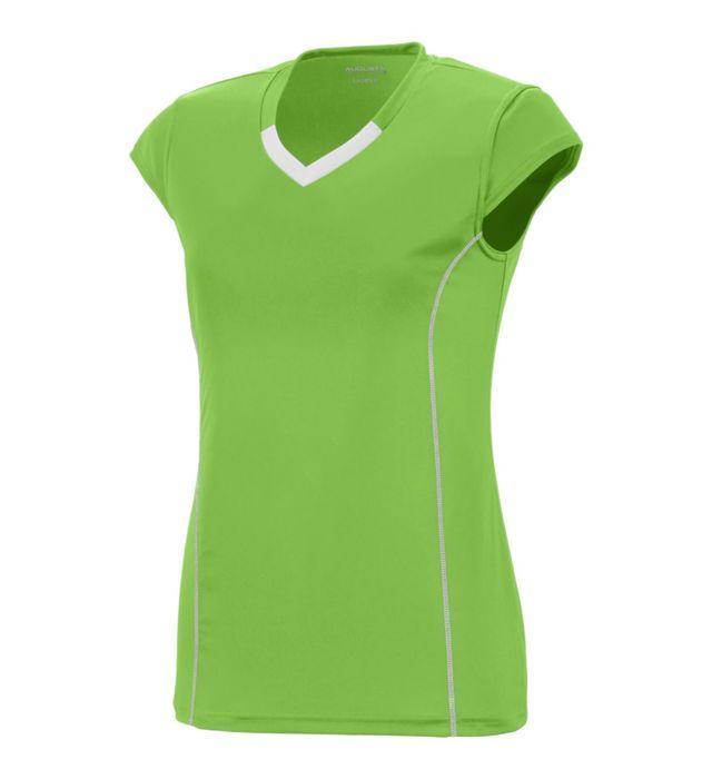Girls' Blash Jersey Junior Team Gear AUGUSTA Lime/Wht S