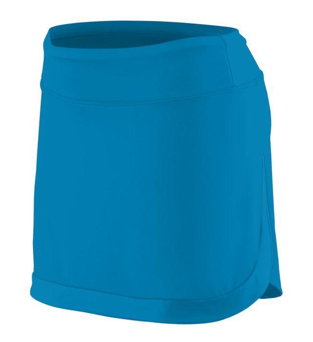Girls` Action Color Block Skort Junior Team Gear AUGUSTA Blue S