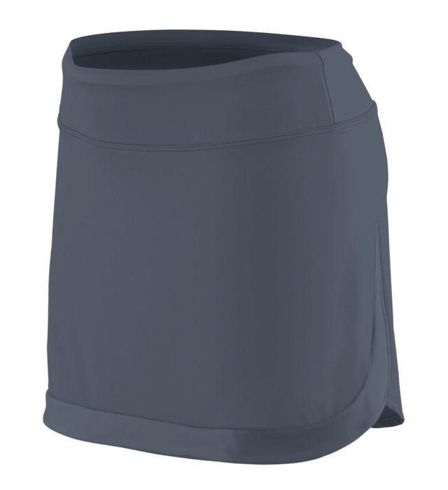 Girls` Action Color Block Skort Junior Team Gear AUGUSTA Graphite S