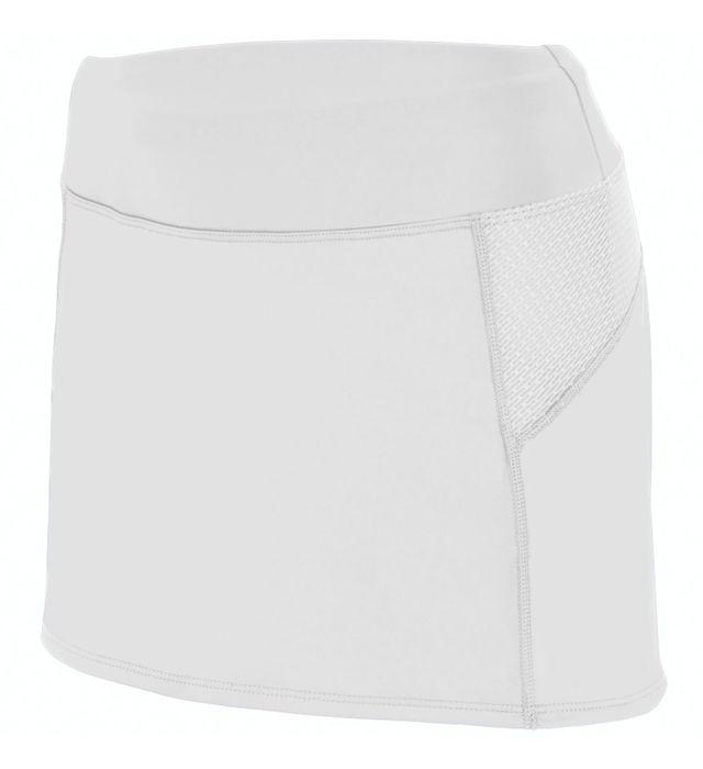 Girls` Femfit Skort Junior Team Gear AUGUSTA White S