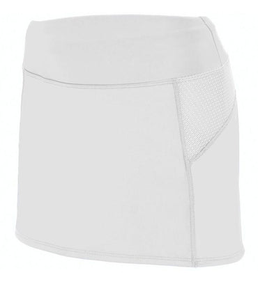 Girls` Femfit Skort Junior Team Gear AUGUSTA White S