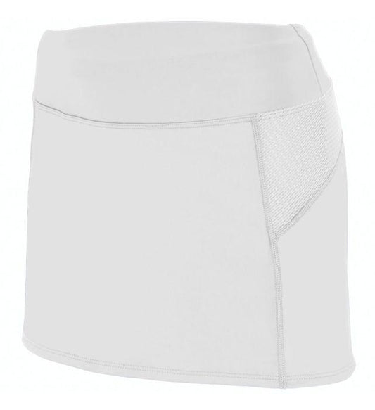 Girls` Femfit Skort Junior Team Gear AUGUSTA White S