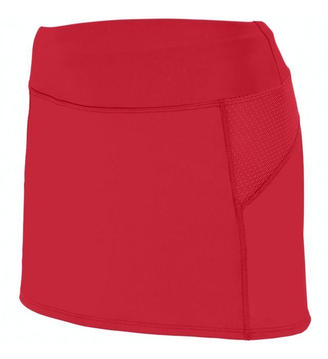 Girls` Femfit Skort Junior Team Gear AUGUSTA Red S