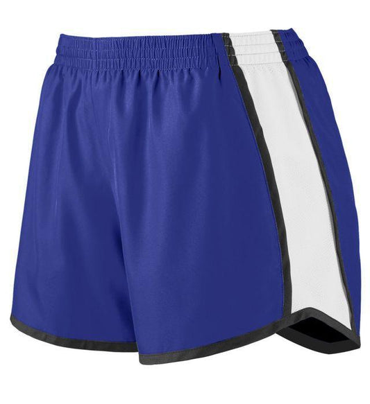 Girls' Pulse Team Shorts Junior Team Gear AUGUSTA Purple S