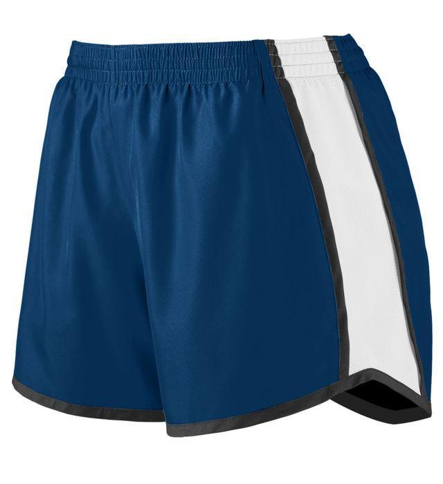 Girls' Pulse Team Shorts Junior Team Gear AUGUSTA Navy S