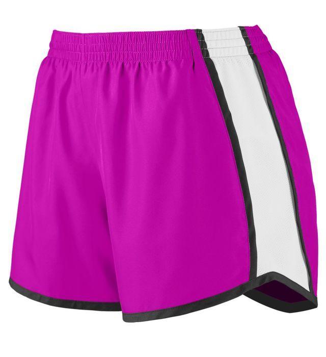 Girls' Pulse Team Shorts Junior Team Gear AUGUSTA Pink S