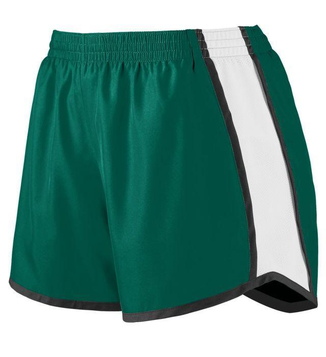 Girls' Pulse Team Shorts Junior Team Gear AUGUSTA Green S