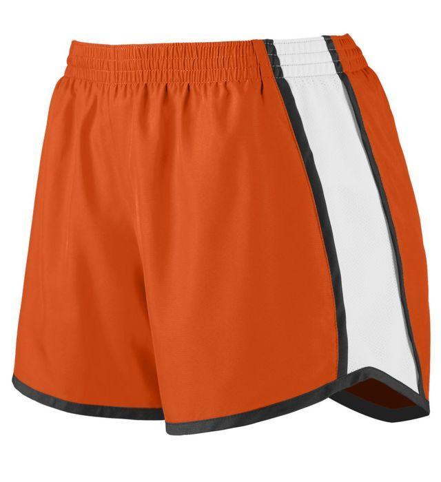 Girls' Pulse Team Shorts Junior Team Gear AUGUSTA Orange S