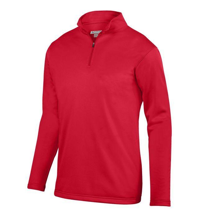 Youth Wicking Fleece Pullover Junior Team Gear AUGUSTA 040_RED S