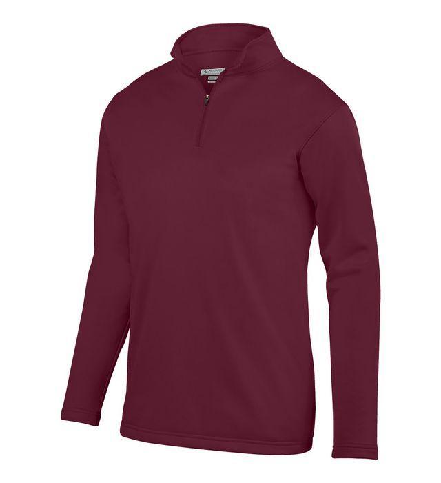 Youth Wicking Fleece Pullover Junior Team Gear AUGUSTA 045_MAROON S