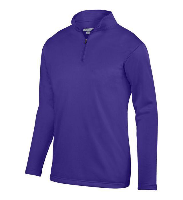 Youth Wicking Fleece Pullover Junior Team Gear AUGUSTA 050_PURPLE S