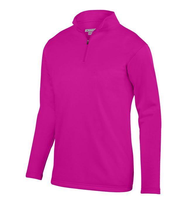Youth Wicking Fleece Pullover Junior Team Gear AUGUSTA 809_PWR_PINK S