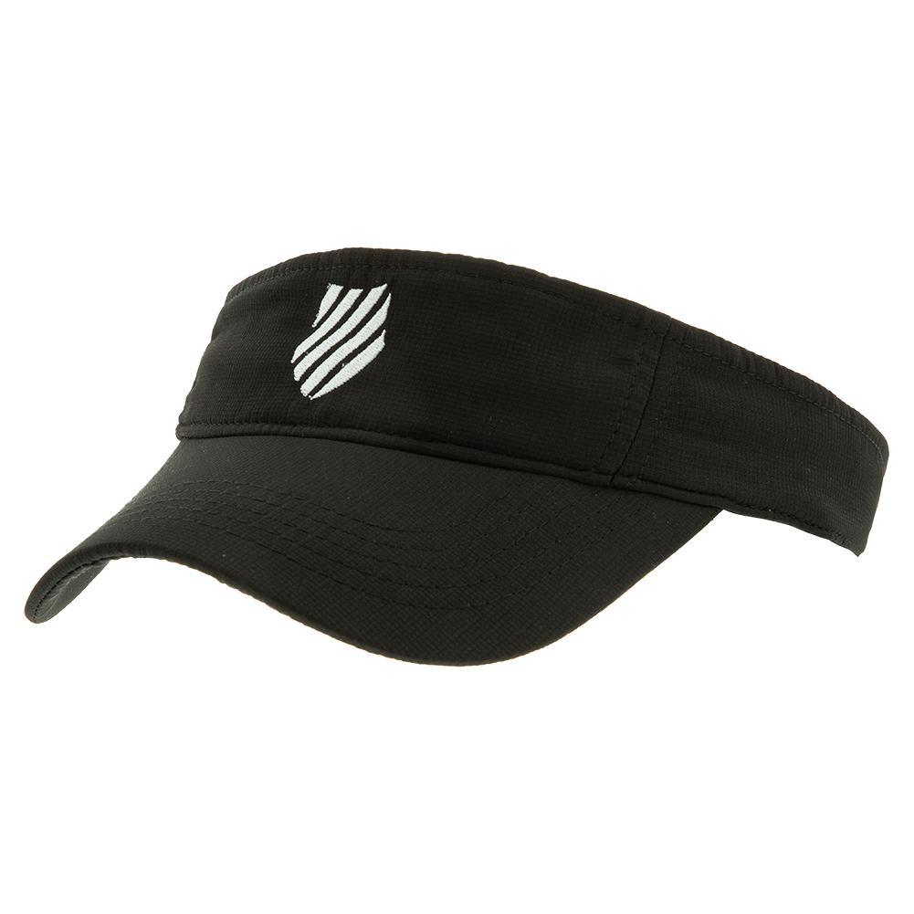 Unisex Court Tennis Visor Shop By Player K-SWISS Black ONE_SIZE