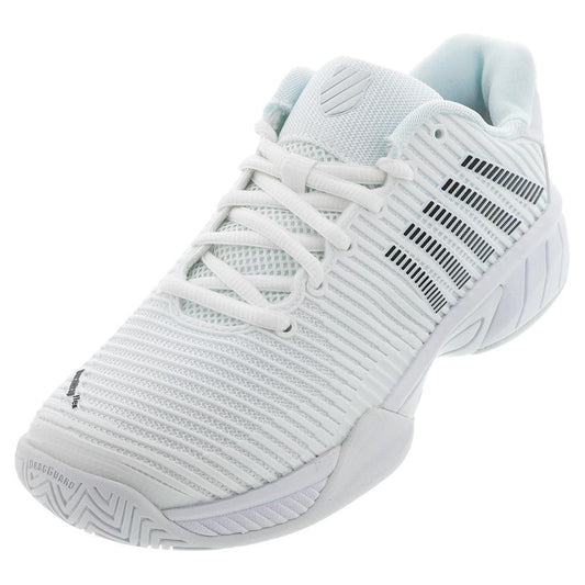 Juniors` Hypercourt Express 2 Tennis Shoes White and Black Top Tennis Shoes K-SWISS 1Y