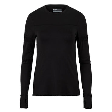 Women's Pacer Long Sleeve Tennis Top Womens Apparel LIJA Black XS