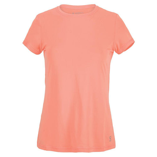 Women's UV Short Sleeve Tennis Top Womens Apparel SOFIBELLA Bubble XS