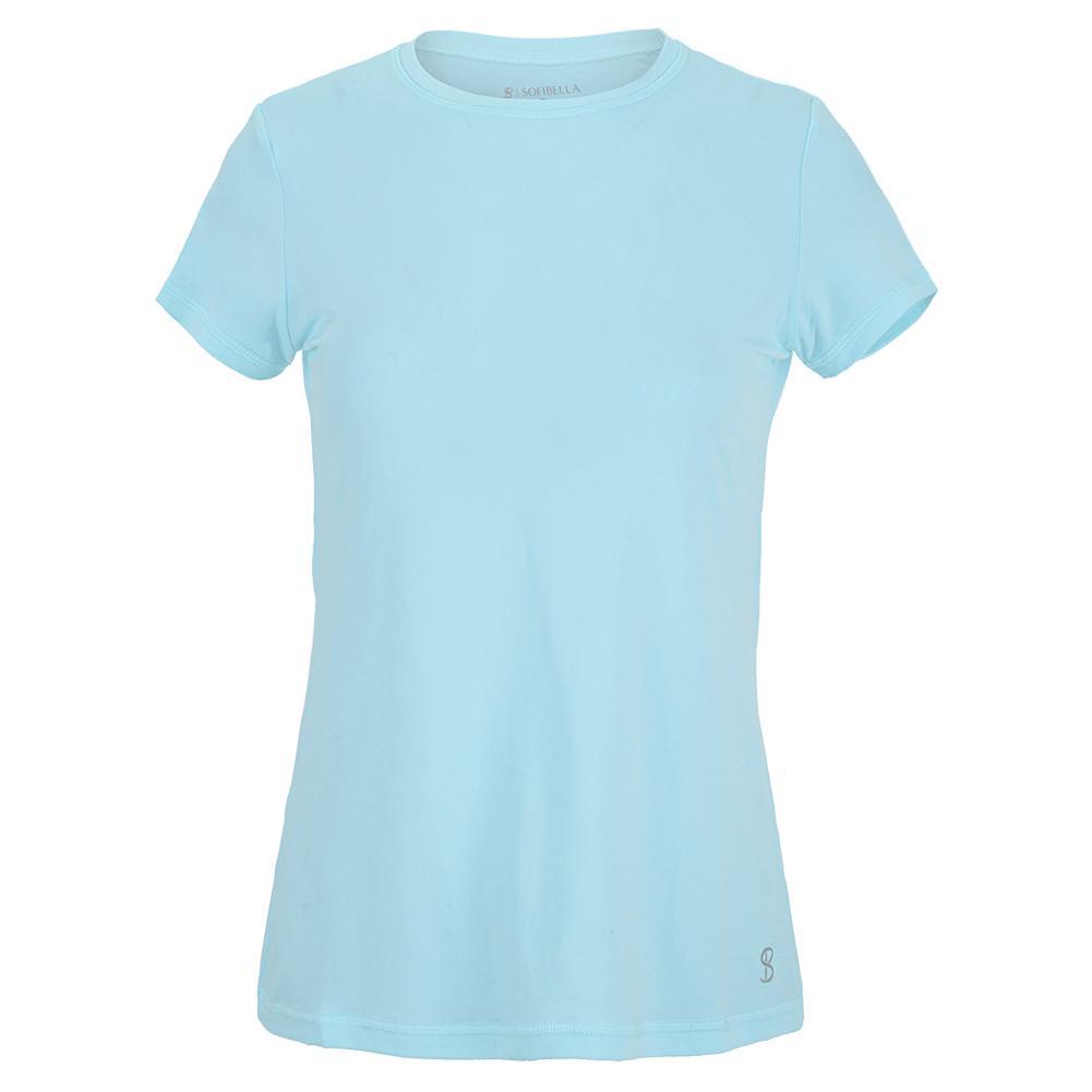 Women's UV Short Sleeve Tennis Top Womens Apparel SOFIBELLA Cloud XS