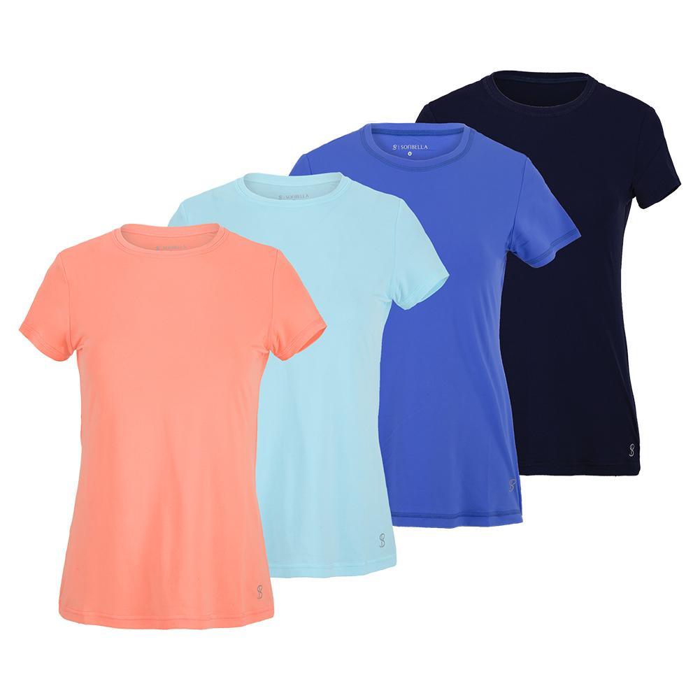 Women's UV Short Sleeve Tennis Top Womens Apparel SOFIBELLA