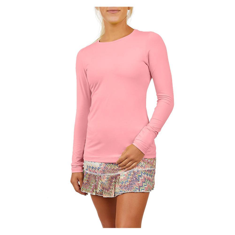 Women's UV Long Sleeve Tennis Top Womens Apparel SOFIBELLA Bubble XS