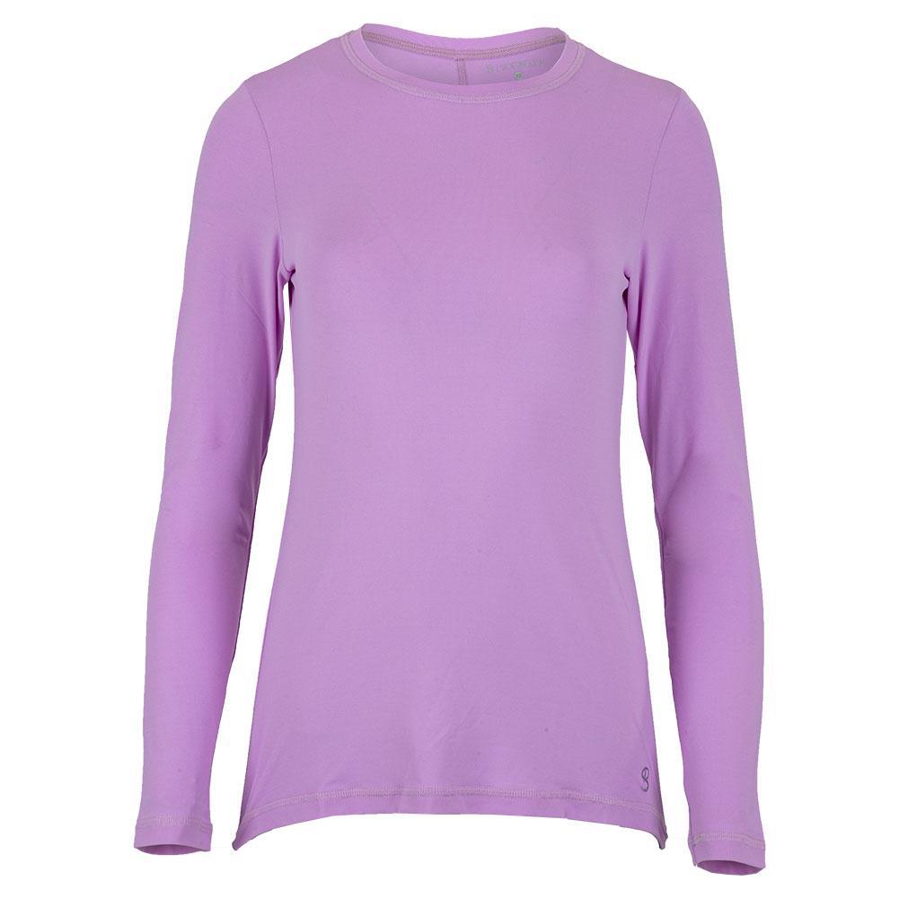 Women's UV Long Sleeve Tennis Top Womens Apparel SOFIBELLA Lavender XS