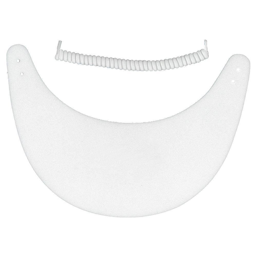 Foam Tennis Visor with Coil Holiday Gifts CLARKE White ONE_SIZE
