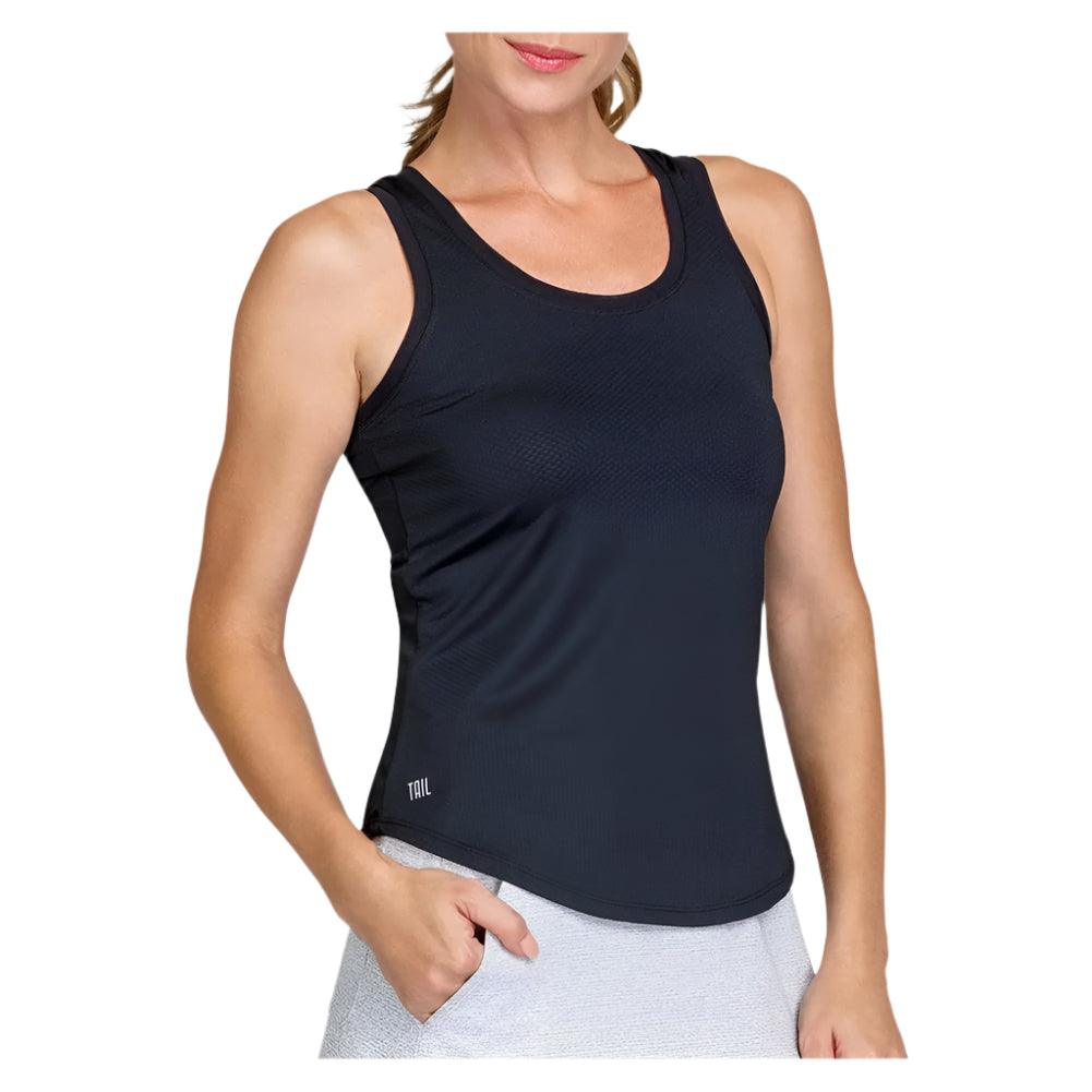 Women's Mia Tennis Tank Womens Apparel TAIL Black XS
