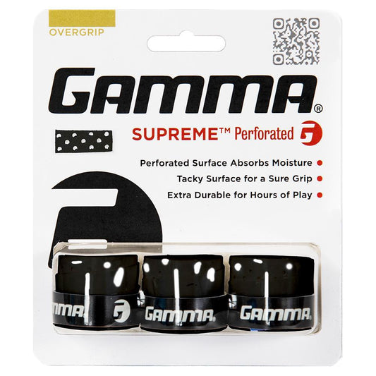 Supreme Perforated Overgrip 3 Pack Holiday Gifts GAMMA Black