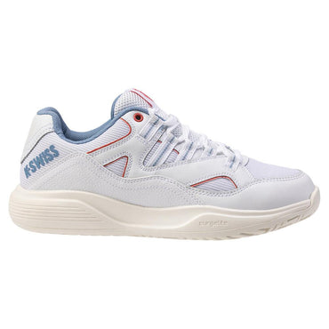 Women`s Tura Team Pickleball Shoes White and Faded Denim K-SWISS