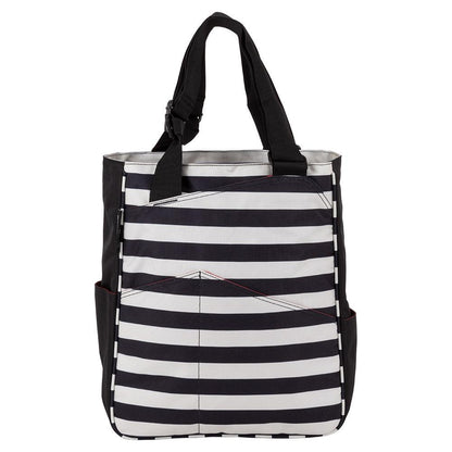 Women's Tennis Tote Stripes Black and Coconut Promotions MAGGIEMATHER Multicolored ONE_SIZE