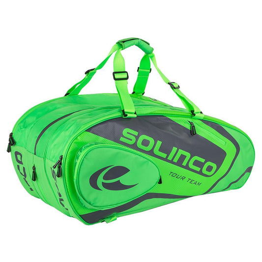 15-Pack Tour Tennis Racquet Bag Full Neon Green Shop By Player SOLINCO Green