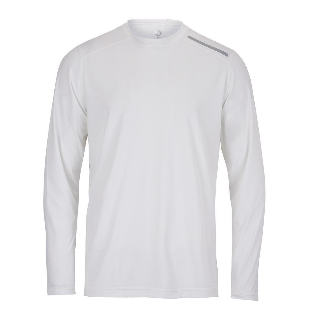 Men`s Jet Tee Long Sleeve Tennis Top TRAINING BLOQUV WHITE 2XL